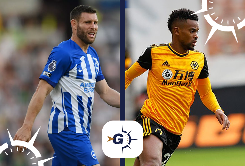 Brighton x Wolverhampton: Milner x Semedo