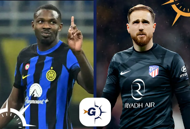 Inter de Milão x Atlético de Madrid: Marcus Thuram x Jan Oblak