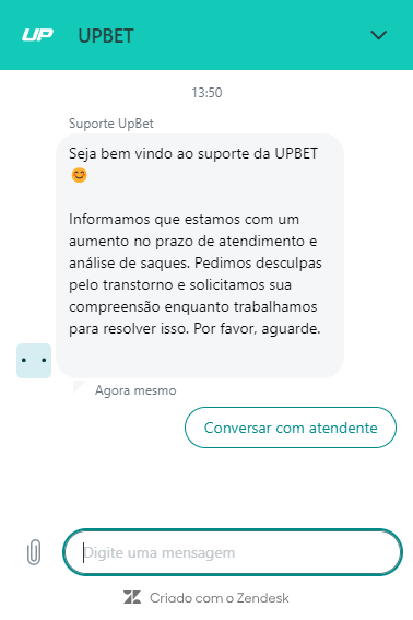 suporte ao usuário UPBet